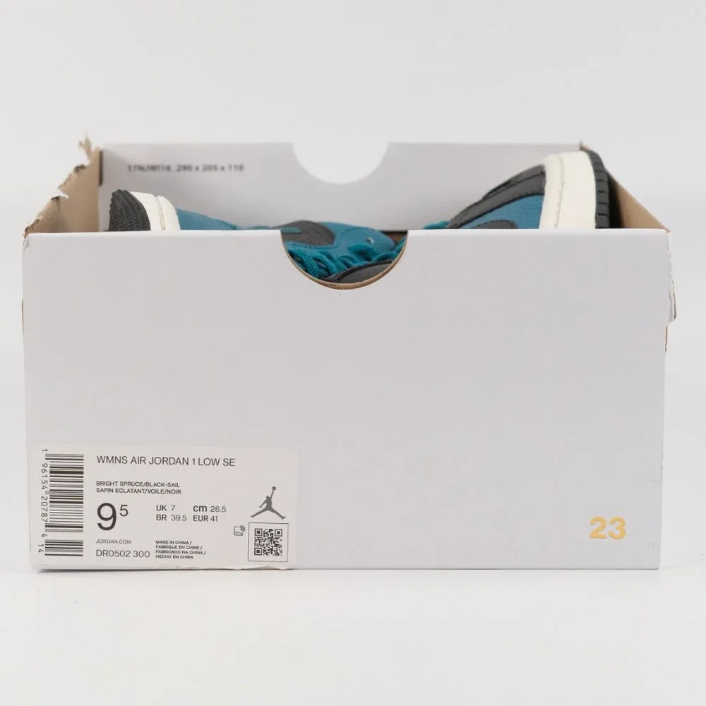 Air Jordan 1 Low SE 'Split - Bright Spruce' DR0502-300 size 9.5 - Picture 9 of 9